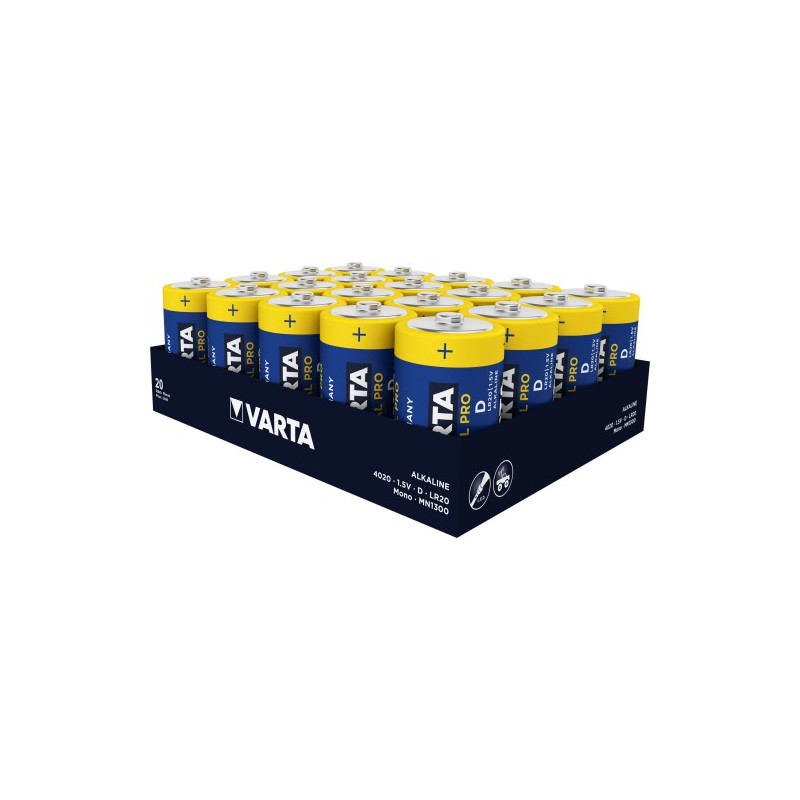 20x D Varta Industrial Pro - 1.5V